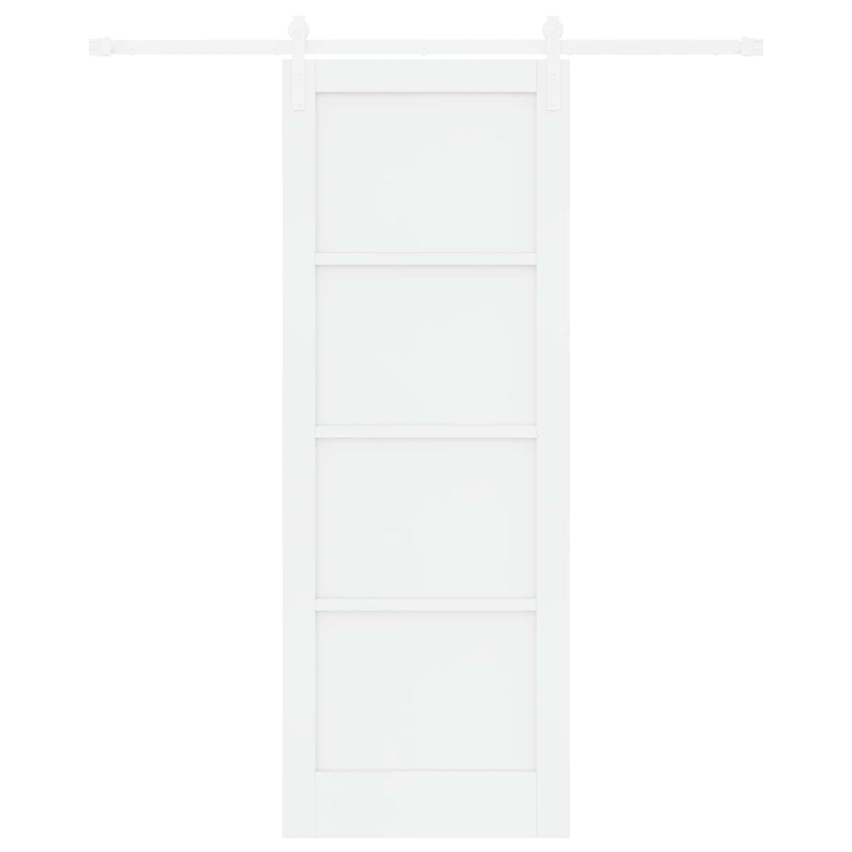 Slankios durys 78 x 211 cm Apdirbta mediena Balta