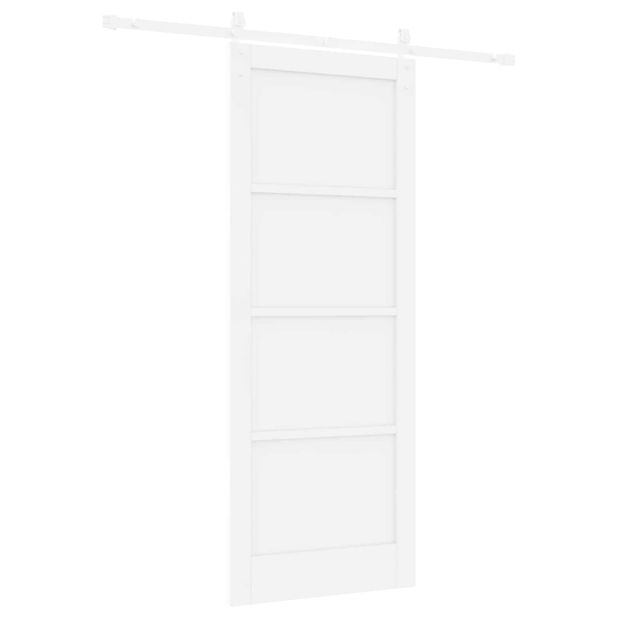 Slankios durys 83 x 211 cm Apdirbta mediena Balta