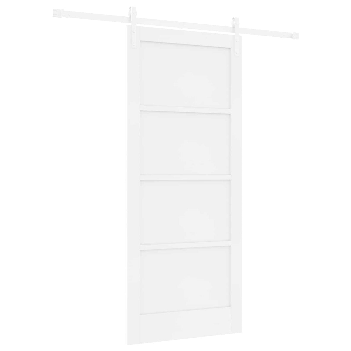 Slankios durys 86 x 198,5 cm Apdirbta mediena Balta