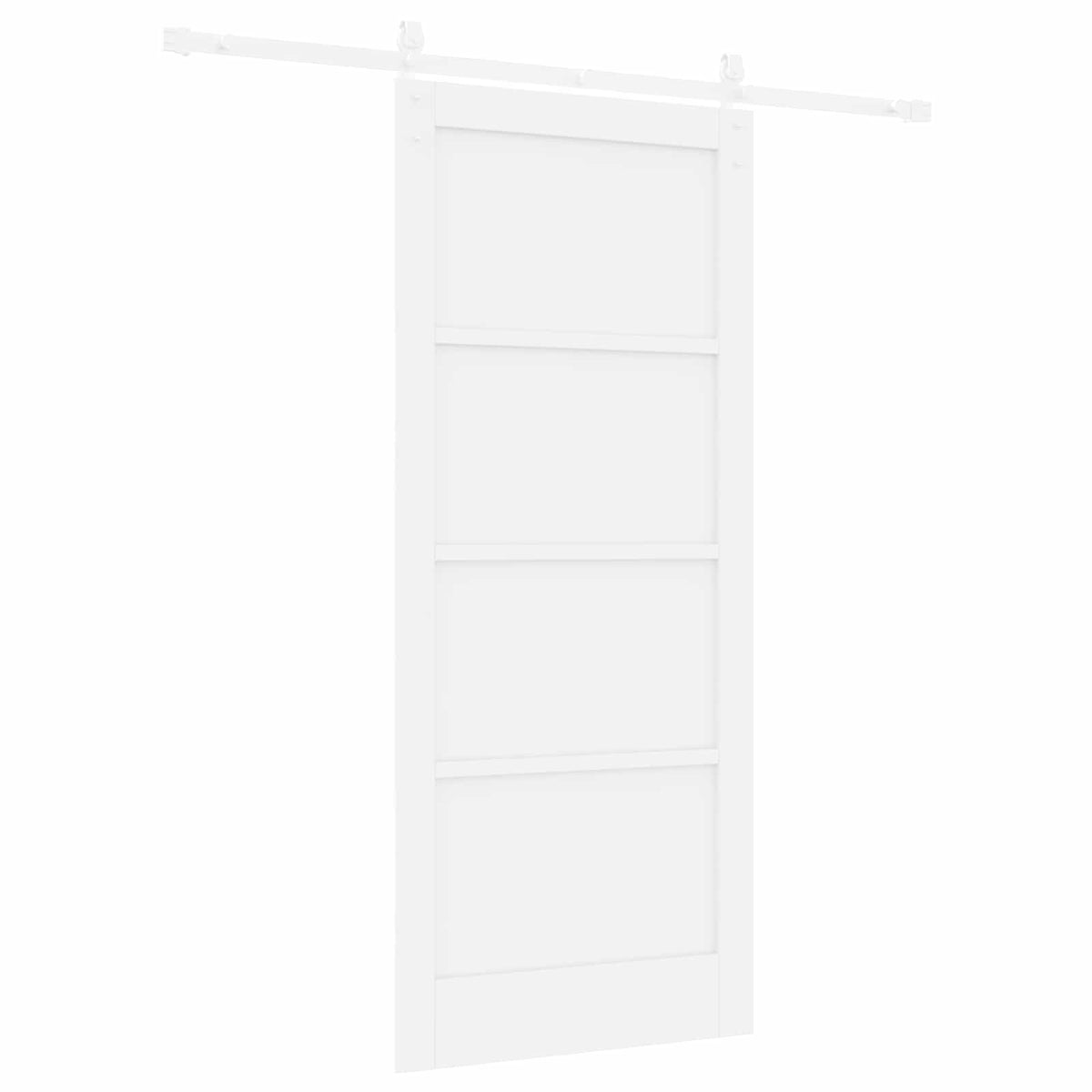 Slankios durys 86 x 198,5 cm Apdirbta mediena Balta