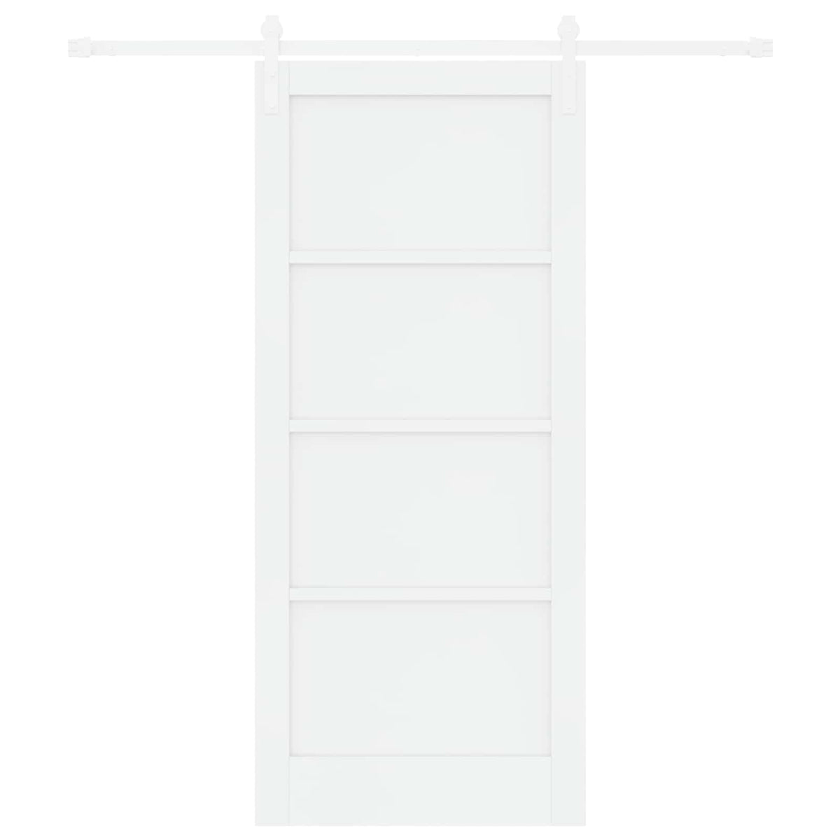 Slankios durys 86 x 198,5 cm Apdirbta mediena Balta