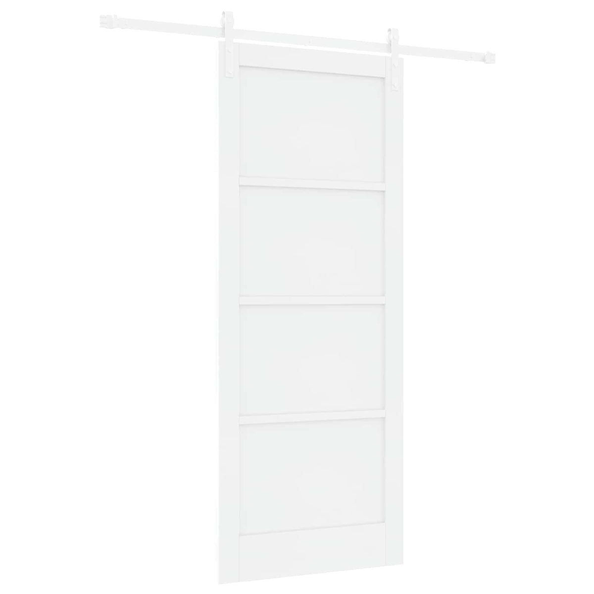 Slankios durys 86 x 211 cm Apdirbta mediena Balta