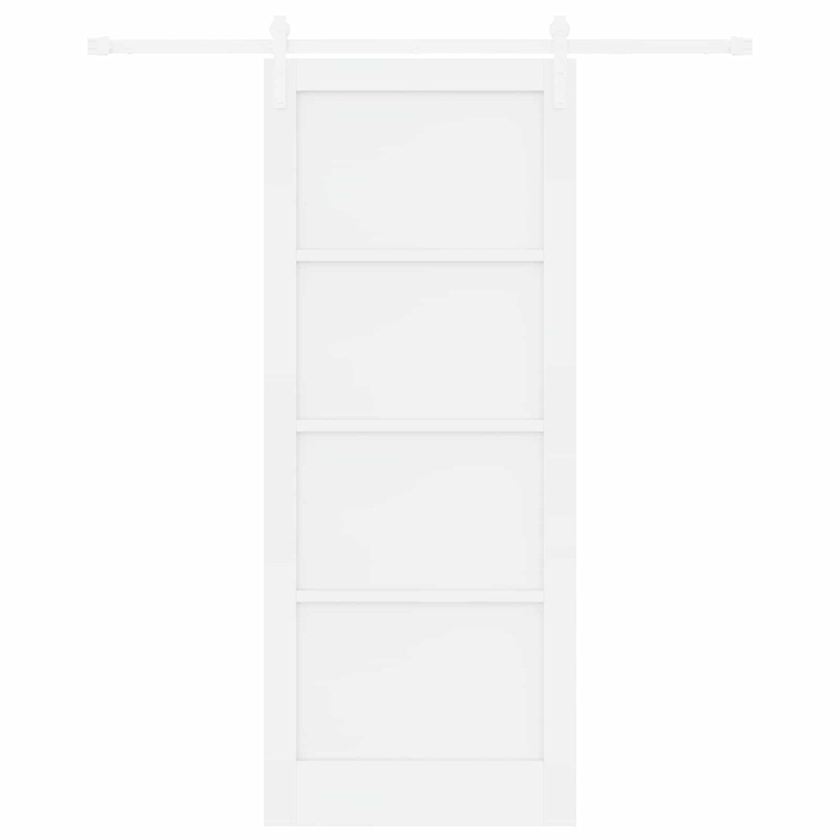 Slankios durys 86 x 211 cm Apdirbta mediena Balta