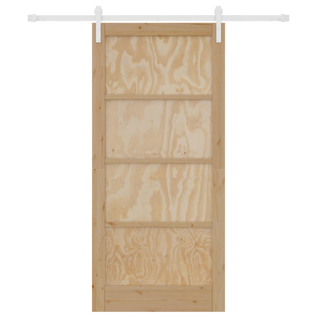 Slankios durys 93 x 202 cm Apdirbta mediena Natūrali ir Balta