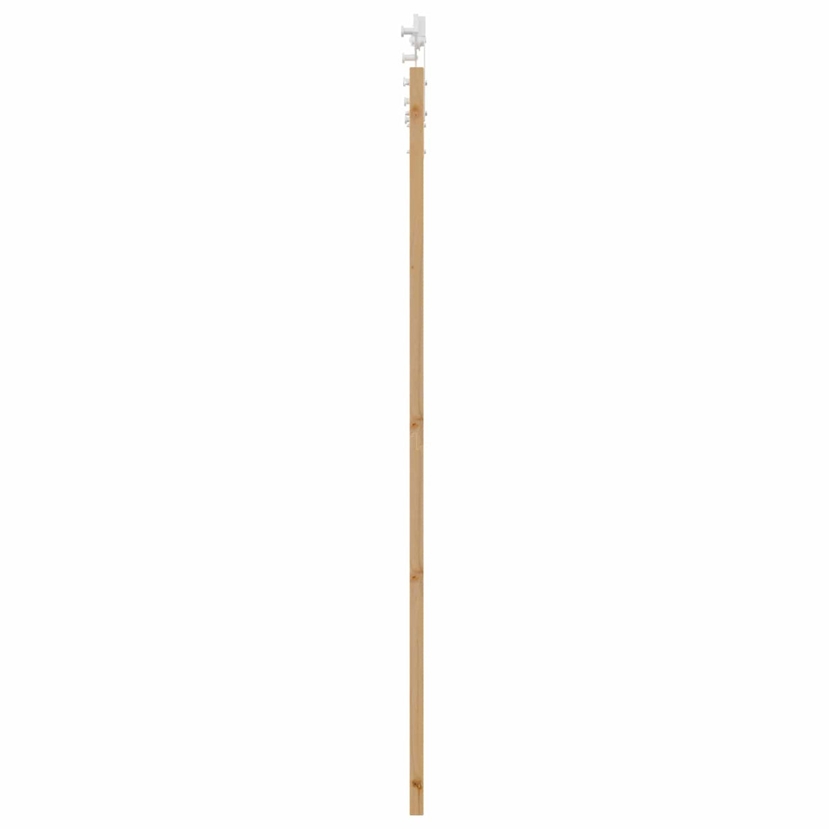 Slankios durys 93 x 202 cm Apdirbta mediena Natūrali ir Balta