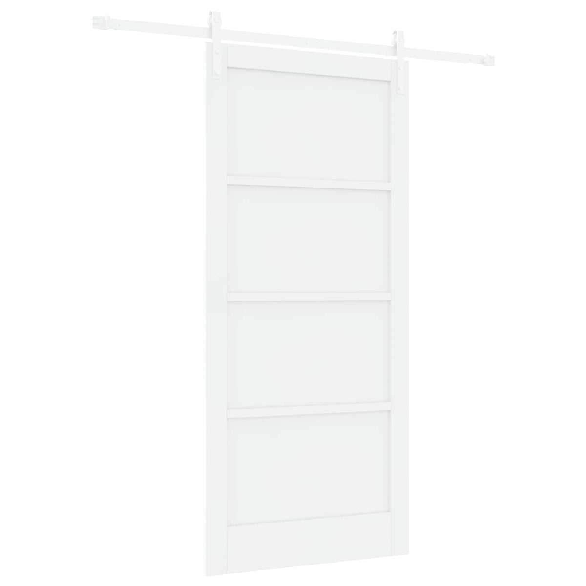 Slankios durys 93 x 202 cm Apdirbta mediena Balta