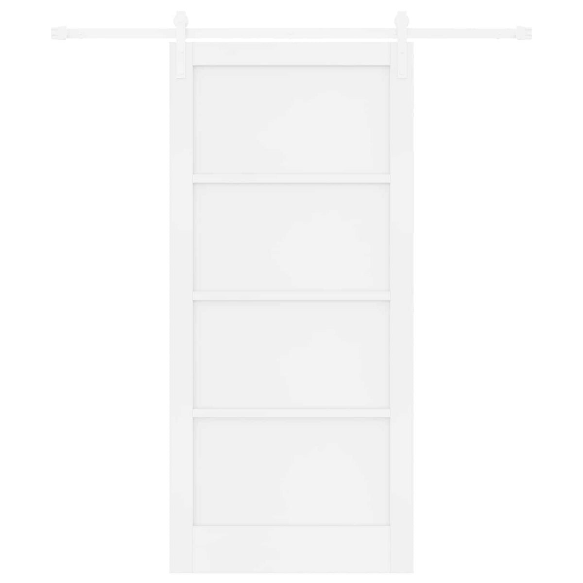 Slankios durys 93 x 202 cm Apdirbta mediena Balta