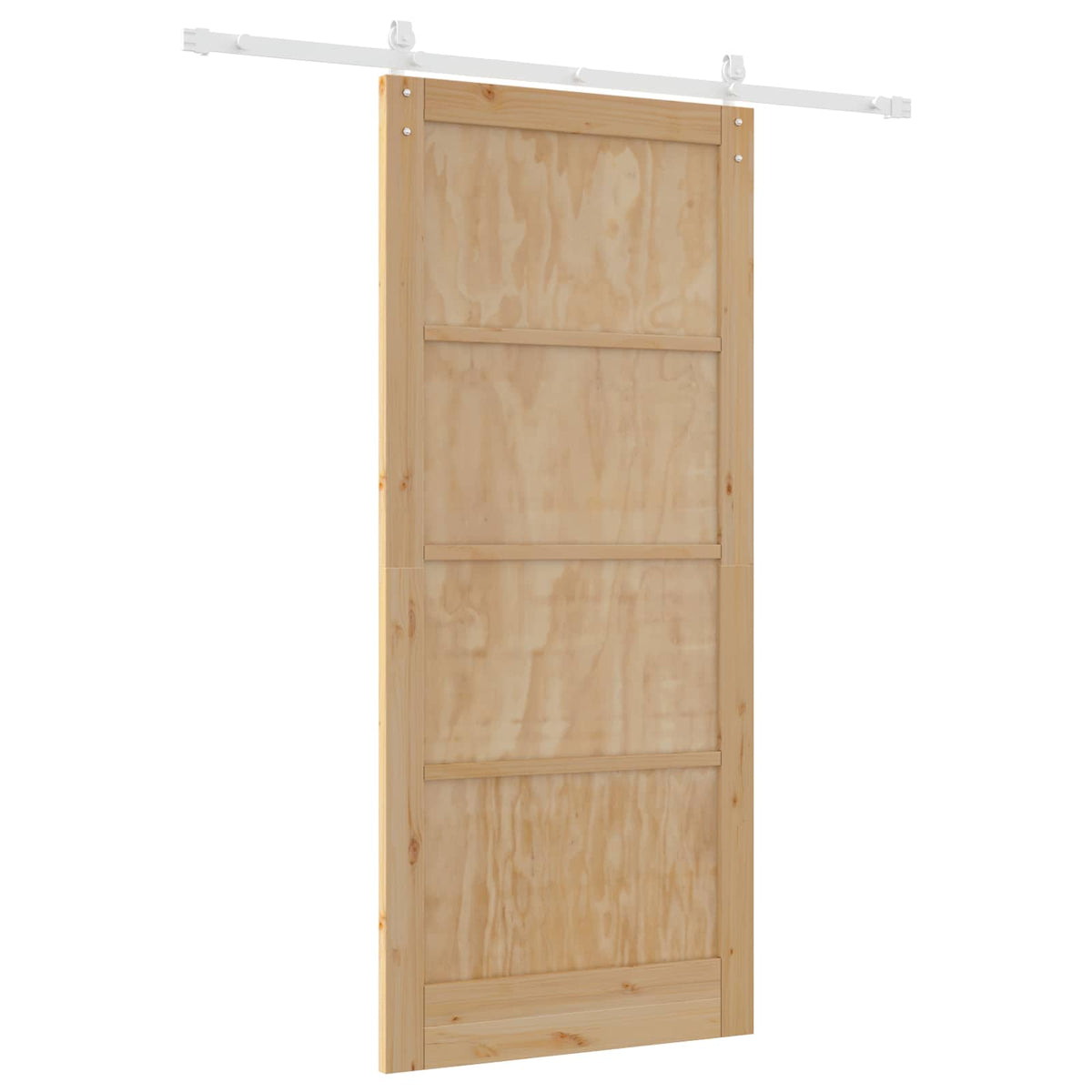 Slankios durys 93 x 211 cm Apdirbta mediena Natūrali ir Balta