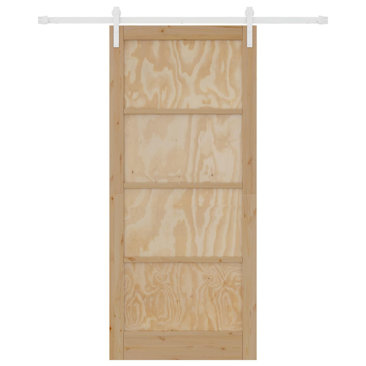 Slankios durys 93 x 211 cm Apdirbta mediena Natūrali ir Balta
