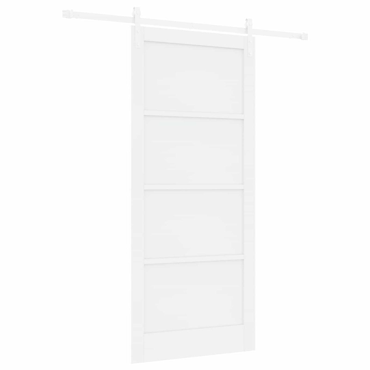 Slankios durys 93 x 211 cm Apdirbta mediena Balta
