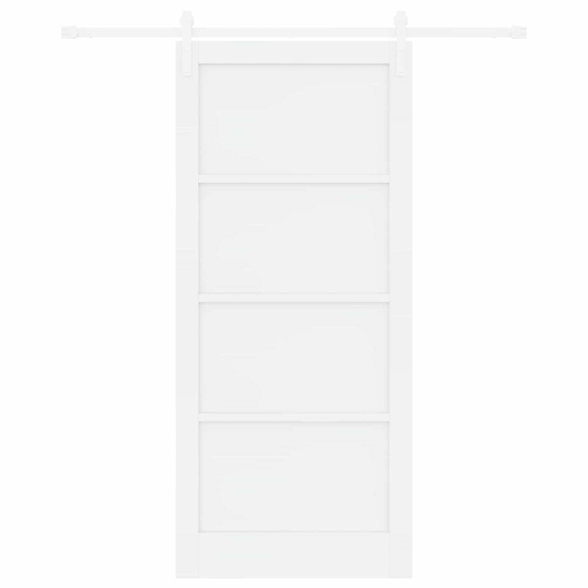 Slankios durys 93 x 211 cm Apdirbta mediena Balta