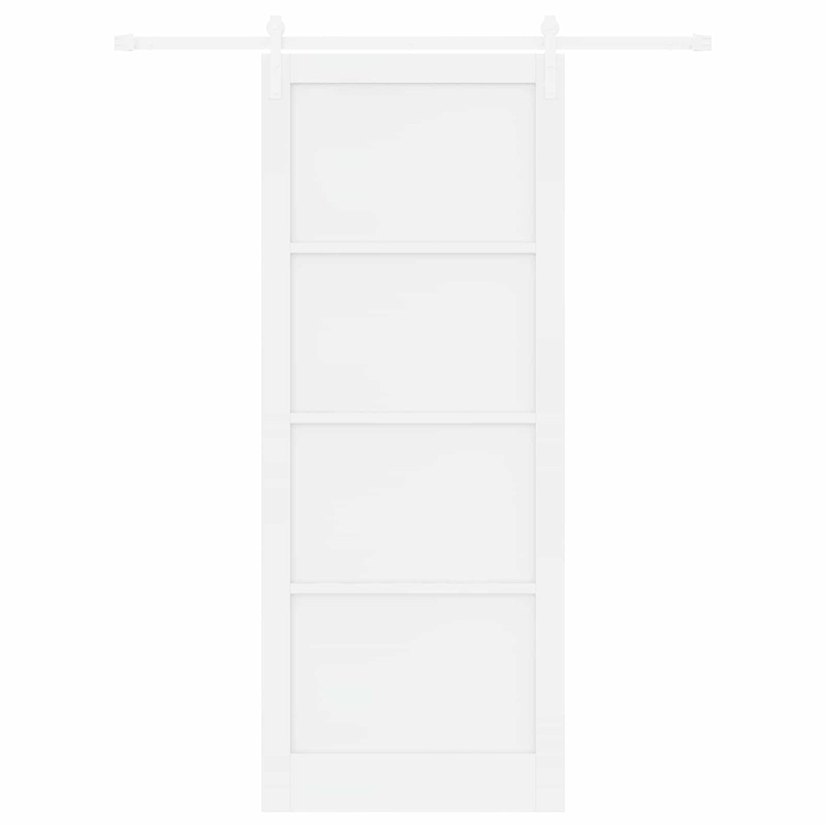 Slankios durys 93 x 232 cm Apdirbta mediena Balta
