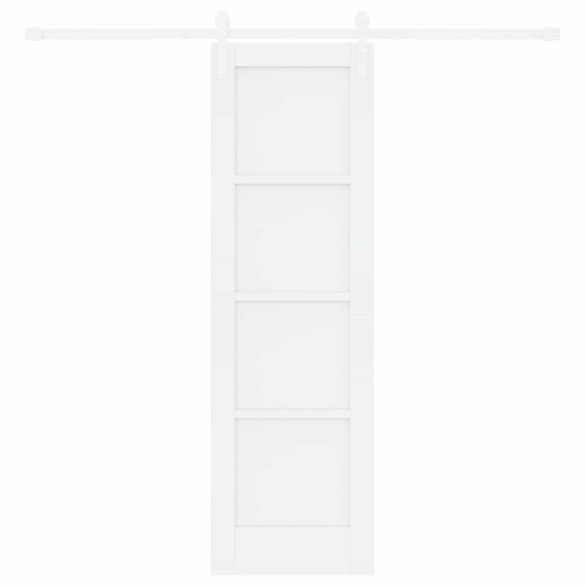 Slankios durys 61 x 198,5 cm Apdirbta mediena Balta