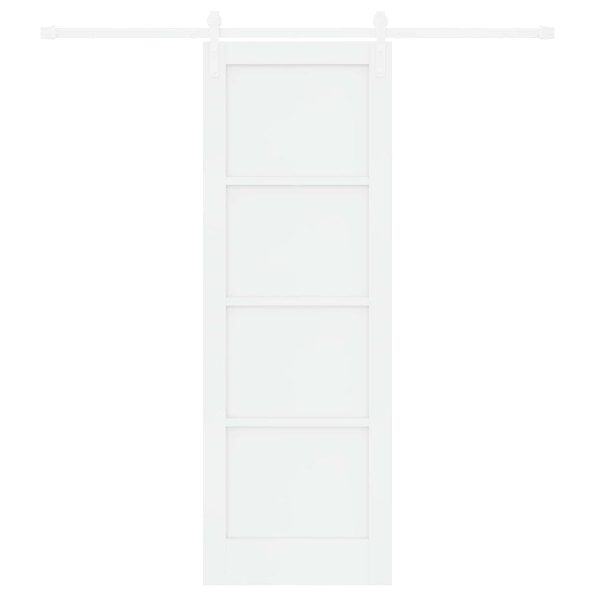 Slankios durys 73,5 x 211 cm Apdirbta mediena Balta