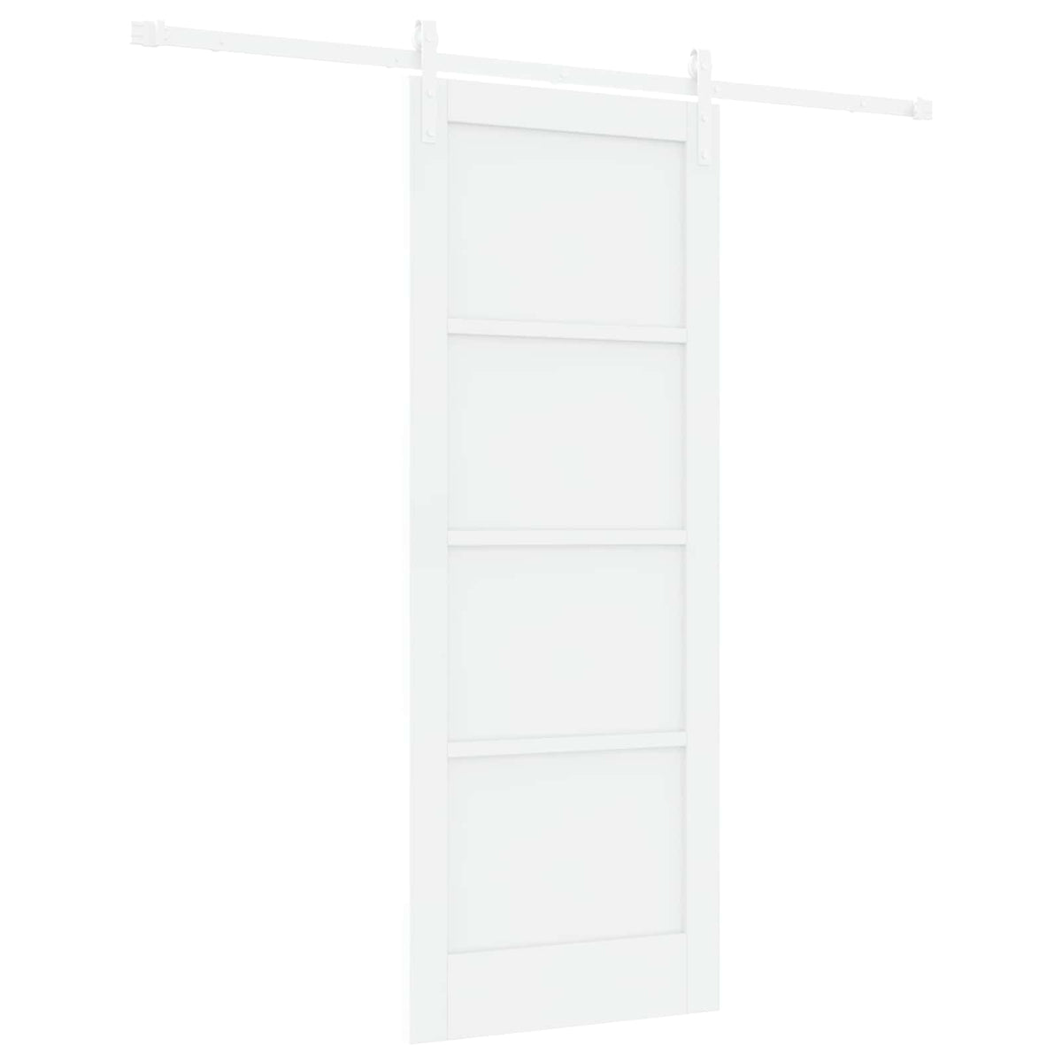 Slankios durys 78 x 202 cm Apdirbta mediena Balta