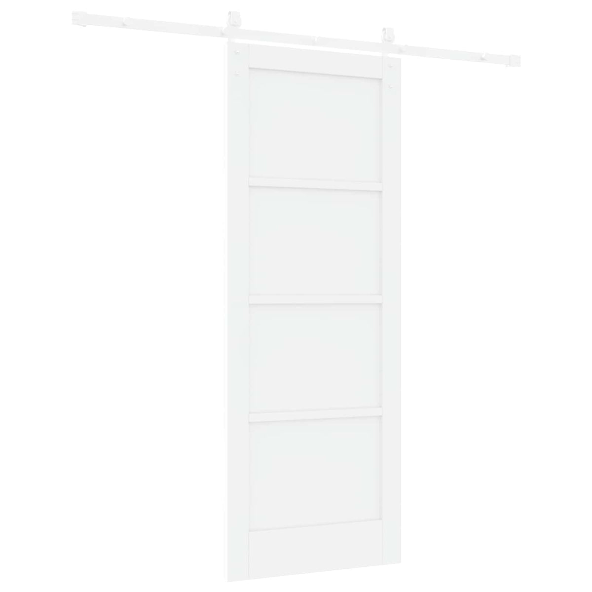 Slankios durys 78 x 202 cm Apdirbta mediena Balta