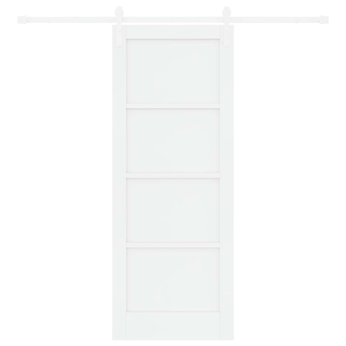 Slankios durys 78 x 202 cm Apdirbta mediena Balta