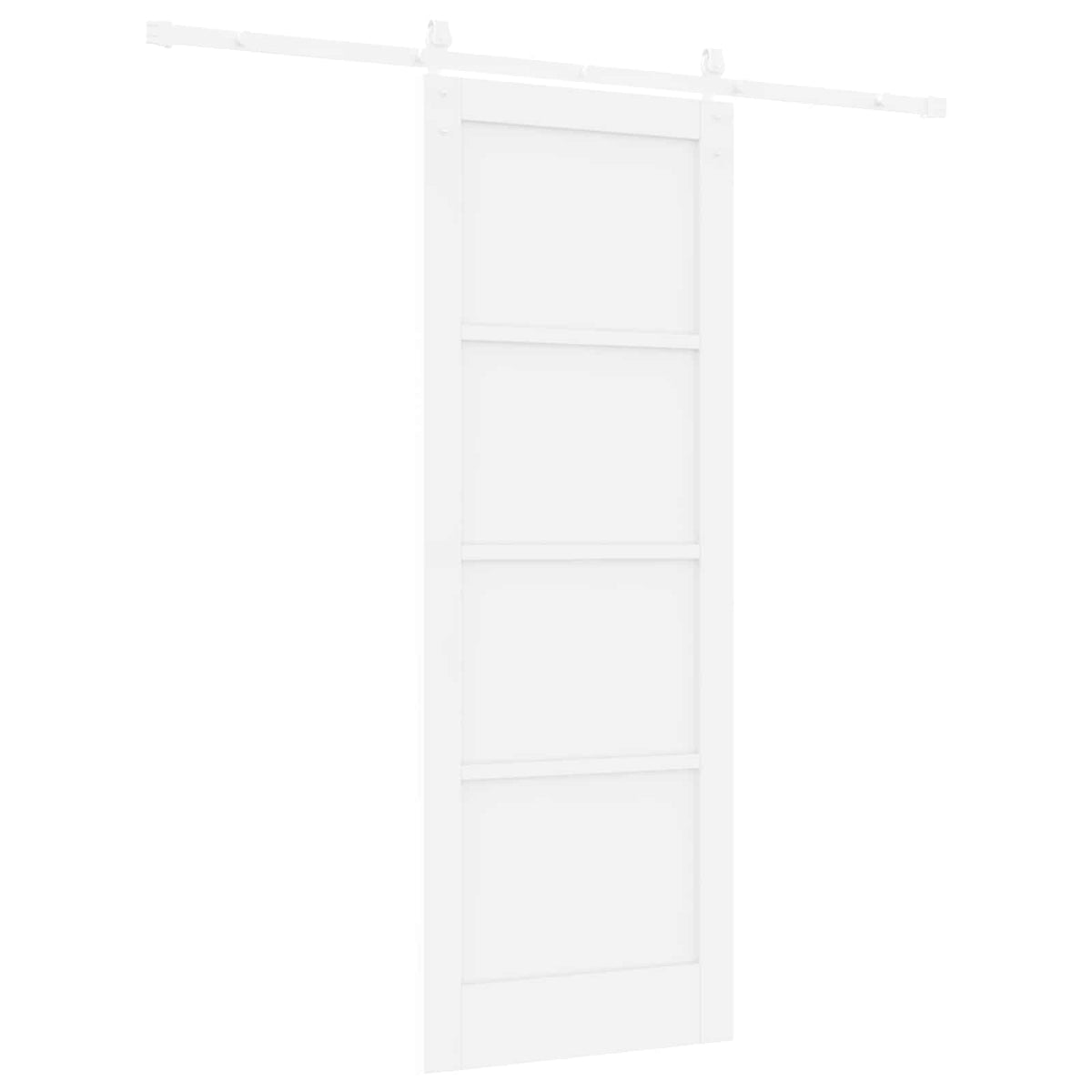 Slankios durys 78 x 211 cm Apdirbta mediena Balta