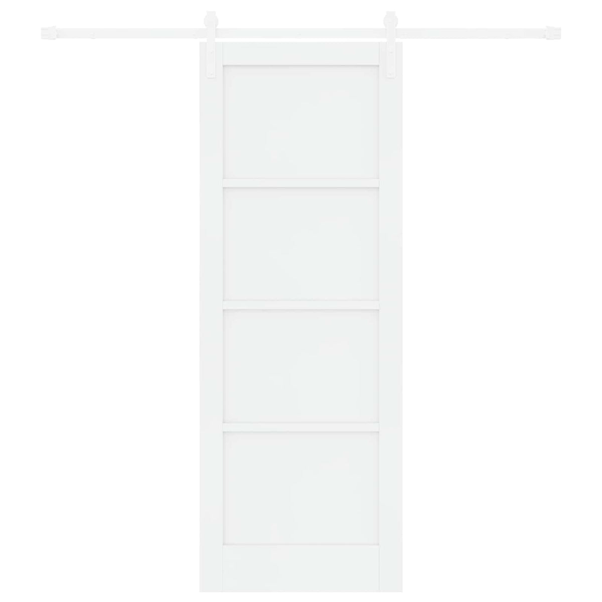 Slankios durys 78 x 211 cm Apdirbta mediena Balta