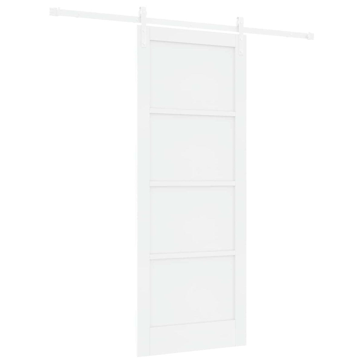 Slankios durys 83 x 211 cm Apdirbta mediena Balta