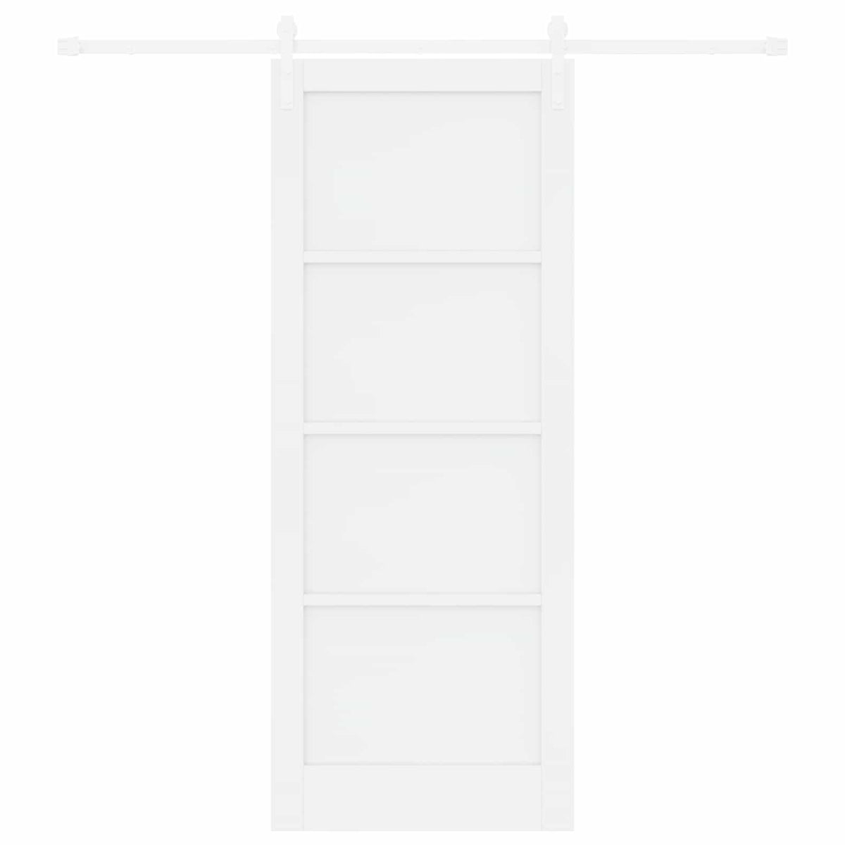 Slankios durys 83 x 211 cm Apdirbta mediena Balta