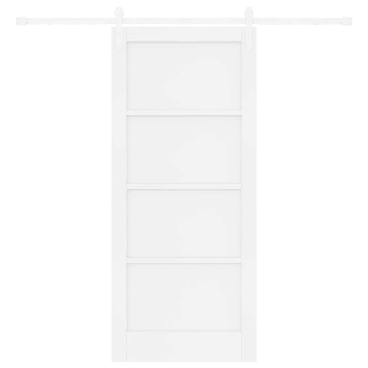 Slankios durys 86 x 198,5 cm Apdirbta mediena Balta