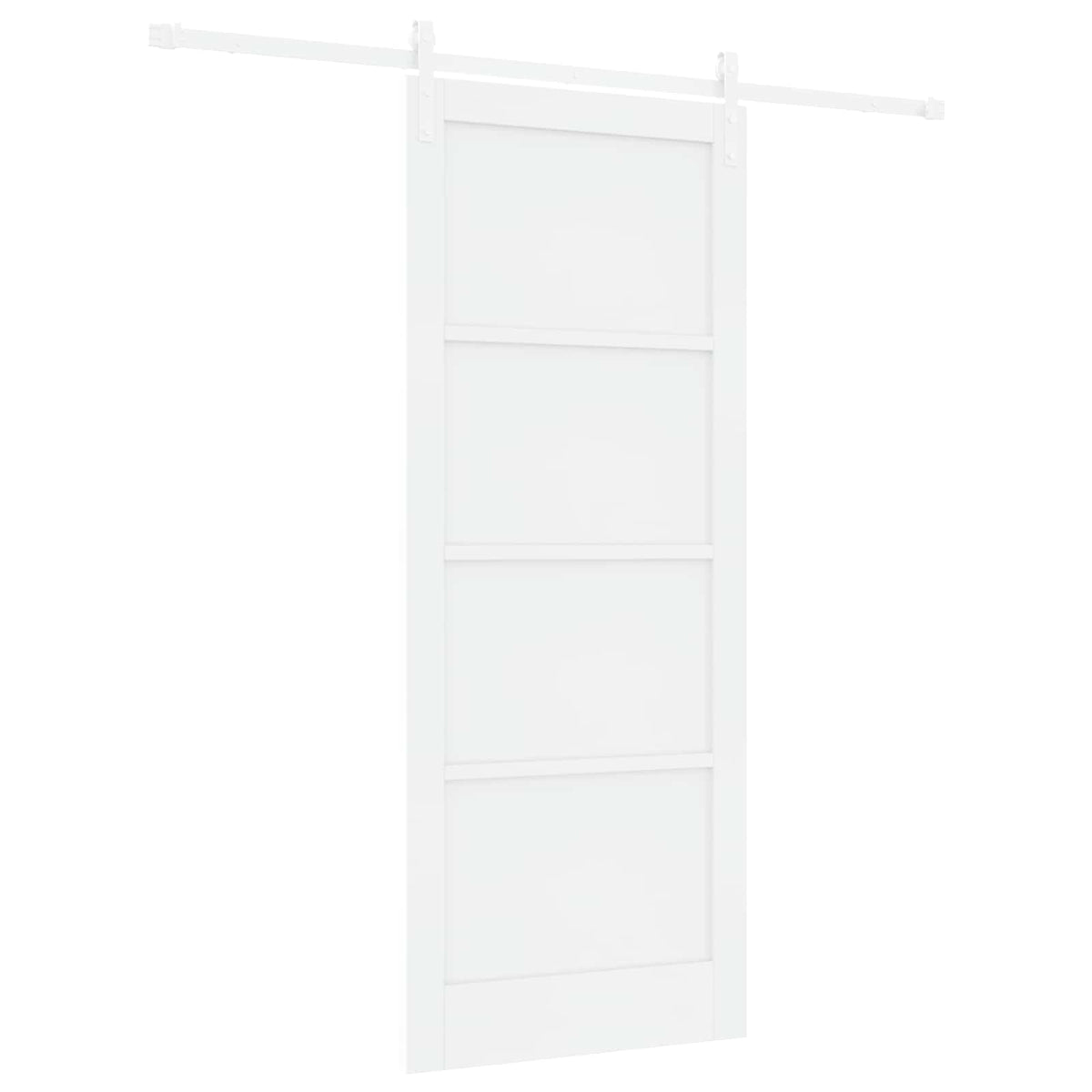 Slankios durys 86 x 211 cm Apdirbta mediena Balta