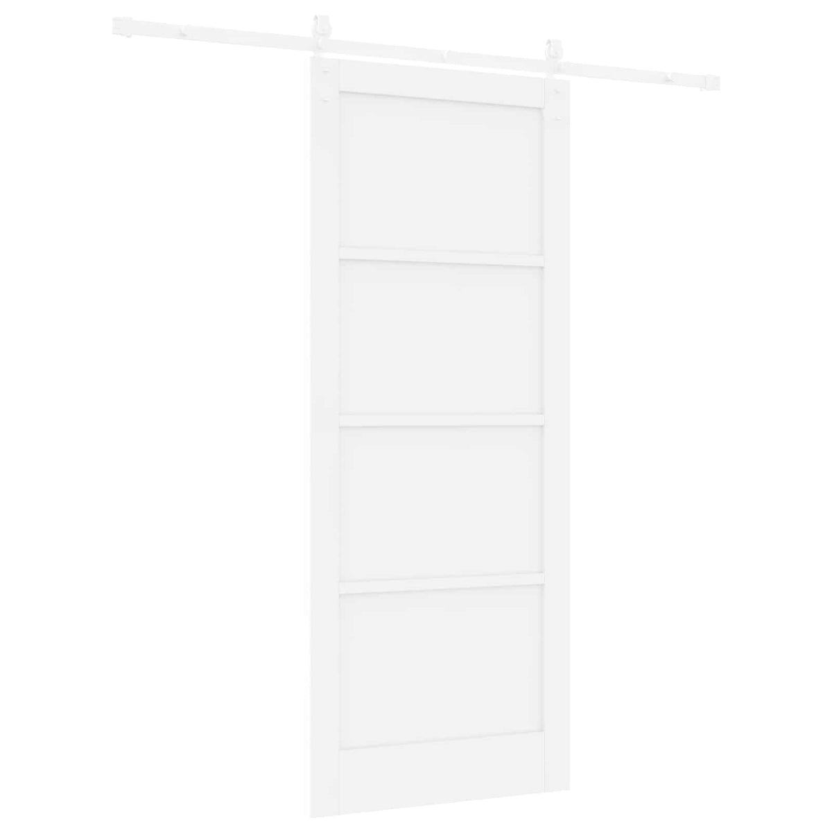 Slankios durys 86 x 211 cm Apdirbta mediena Balta