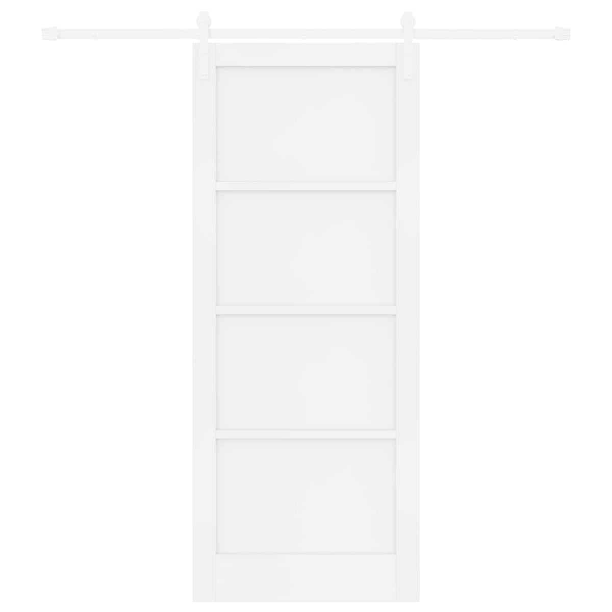 Slankios durys 86 x 211 cm Apdirbta mediena Balta