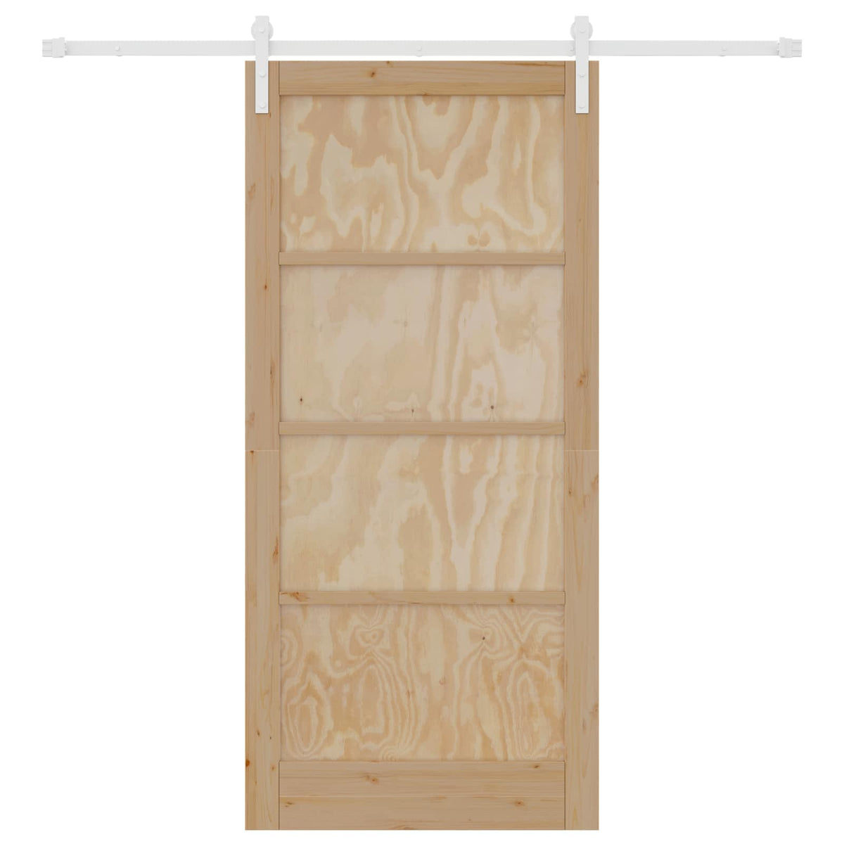 Slankios durys 93 x 202 cm Apdirbta mediena Natūrali ir Balta