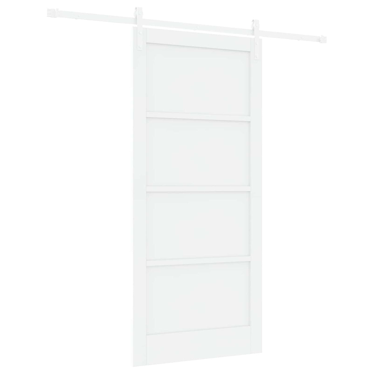 Slankios durys 93 x 202 cm Apdirbta mediena Balta