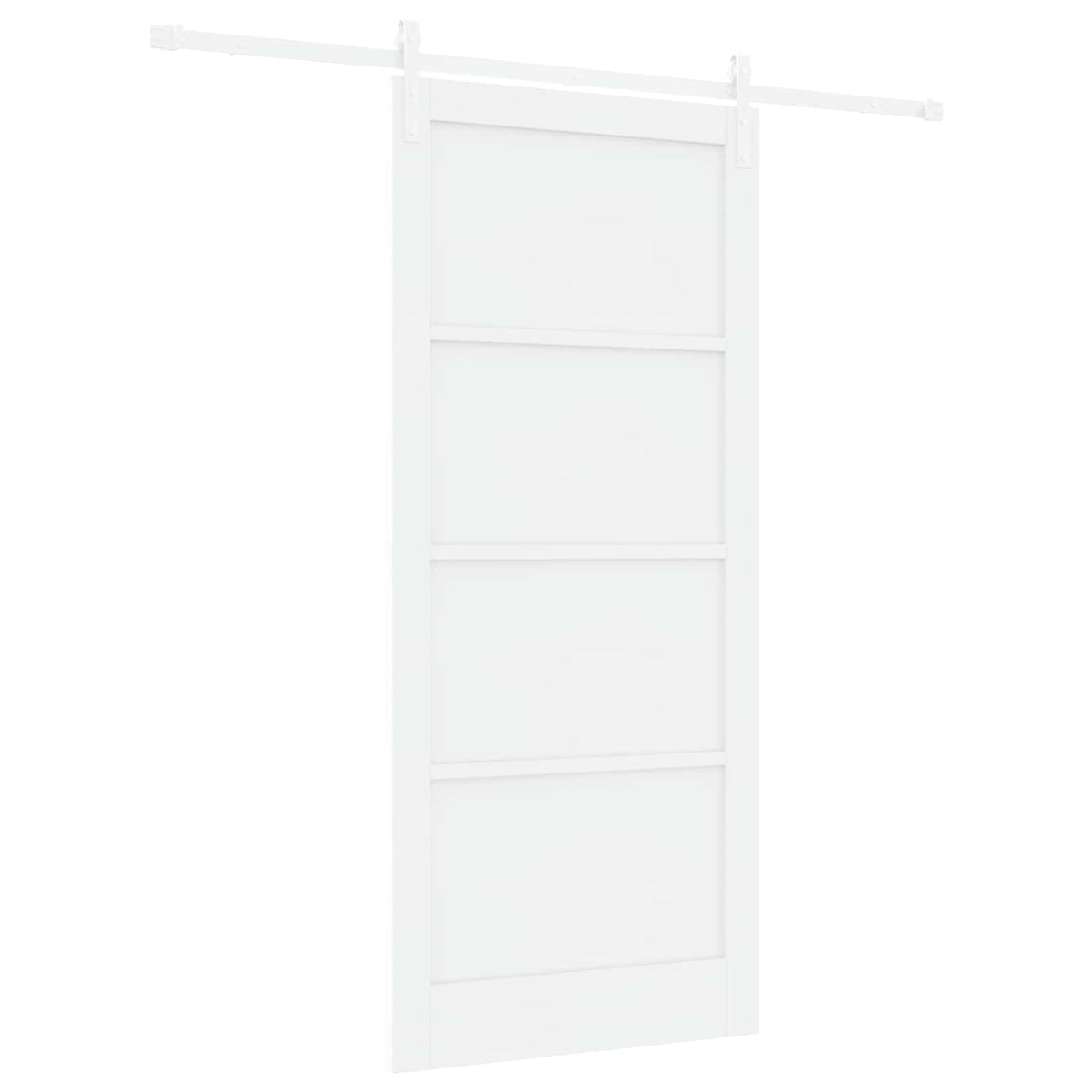 Slankios durys 93 x 211 cm Apdirbta mediena Balta