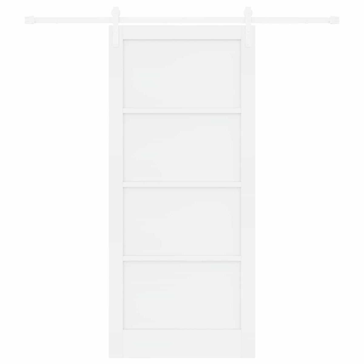 Slankios durys 93 x 211 cm Apdirbta mediena Balta