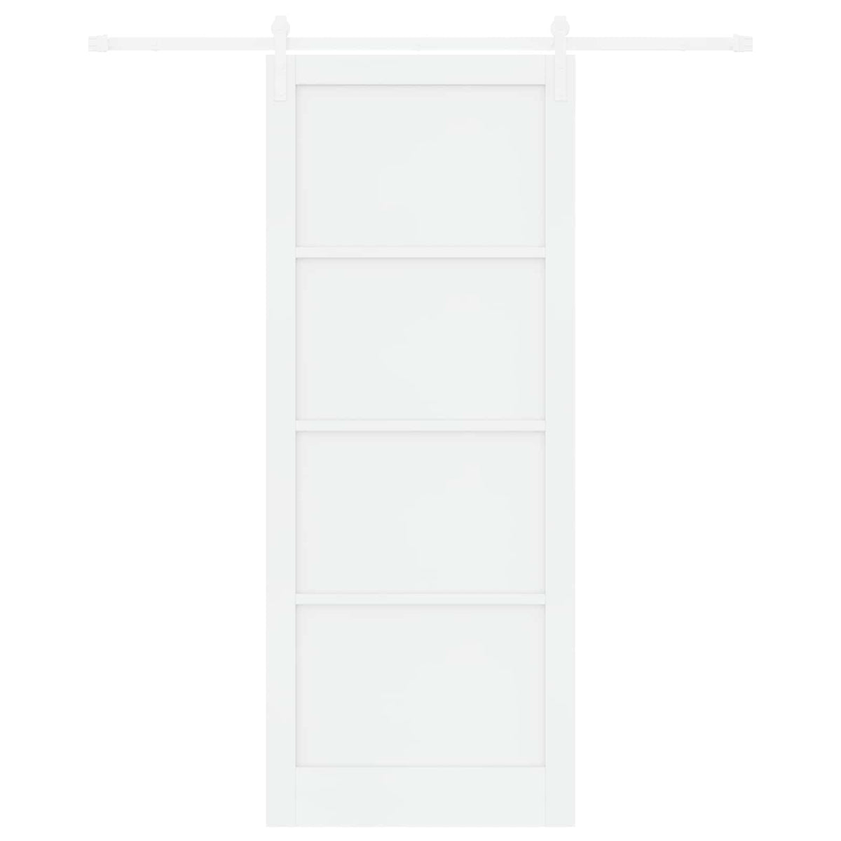 Slankios durys 93 x 232 cm Apdirbta mediena Balta