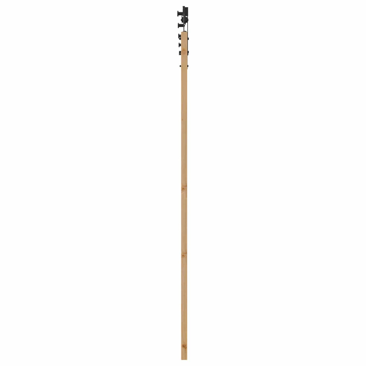 Slankios durys 93 x 202 cm Apdirbta mediena Natūrali ir juoda