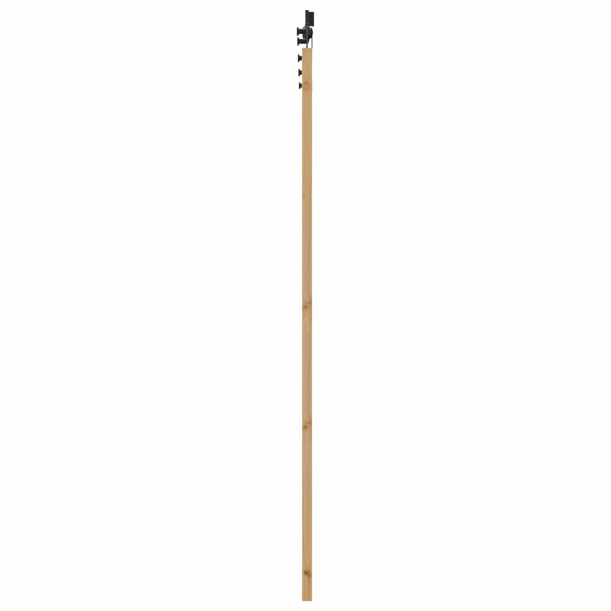 Slankios durys 93 x 211 cm Apdirbta mediena Natūrali ir juoda