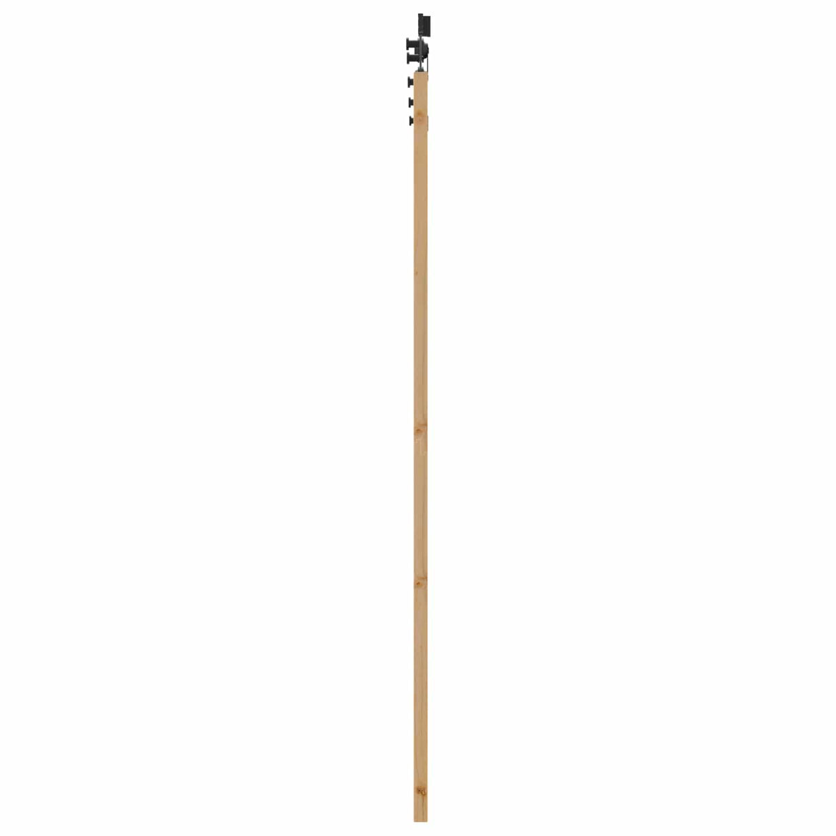 Slankios durys 93 x 202 cm Apdirbta mediena Natūrali ir juoda