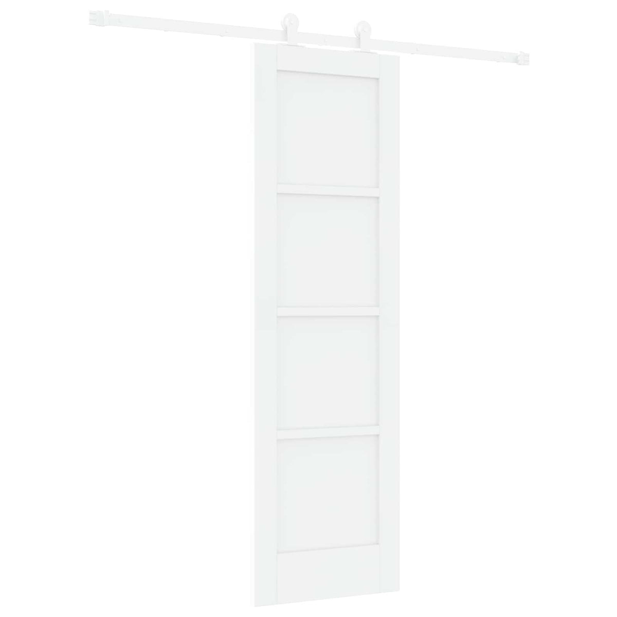 Slankios durys 61 x 198,5 cm Apdirbta mediena Balta
