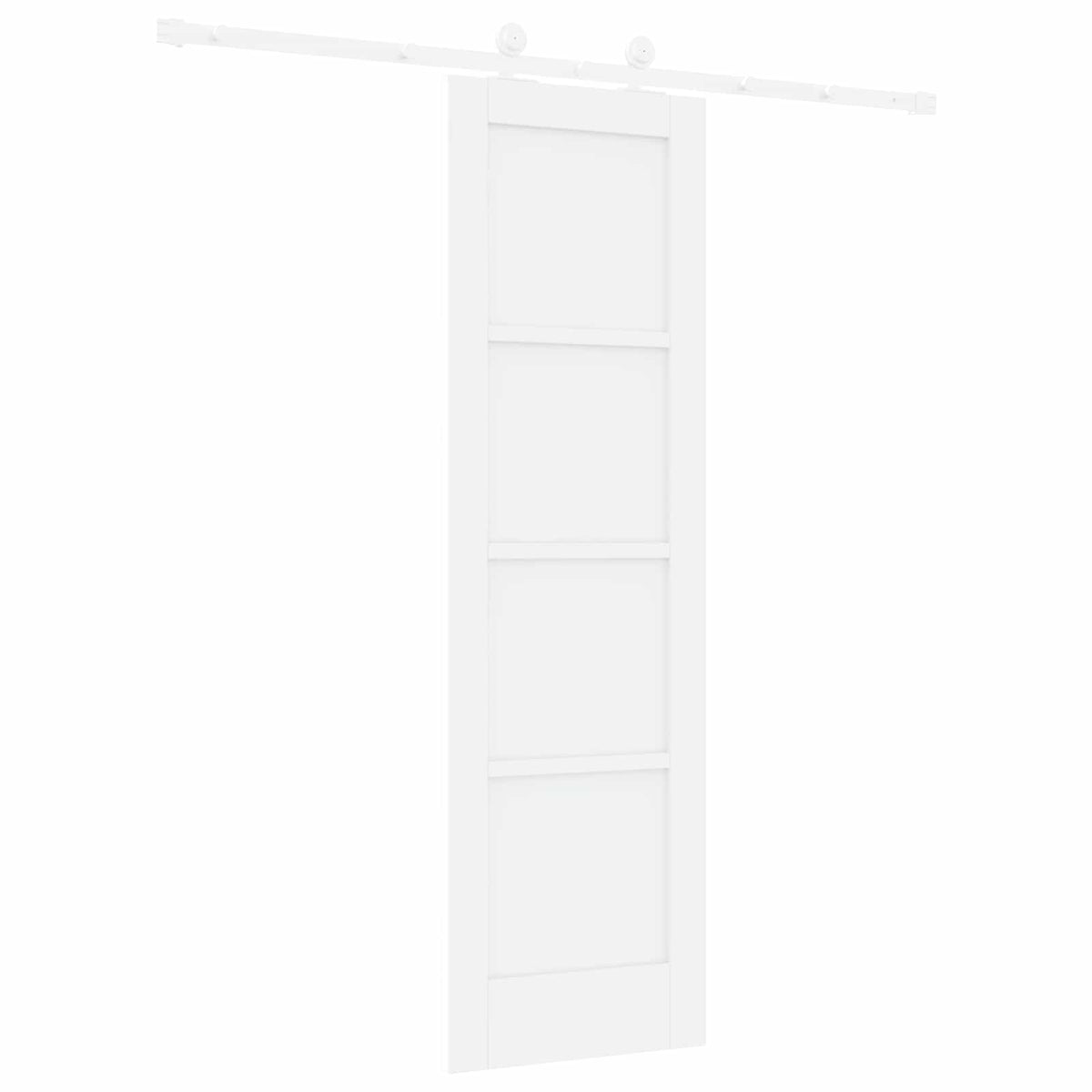 Slankios durys 61 x 198,5 cm Apdirbta mediena Balta