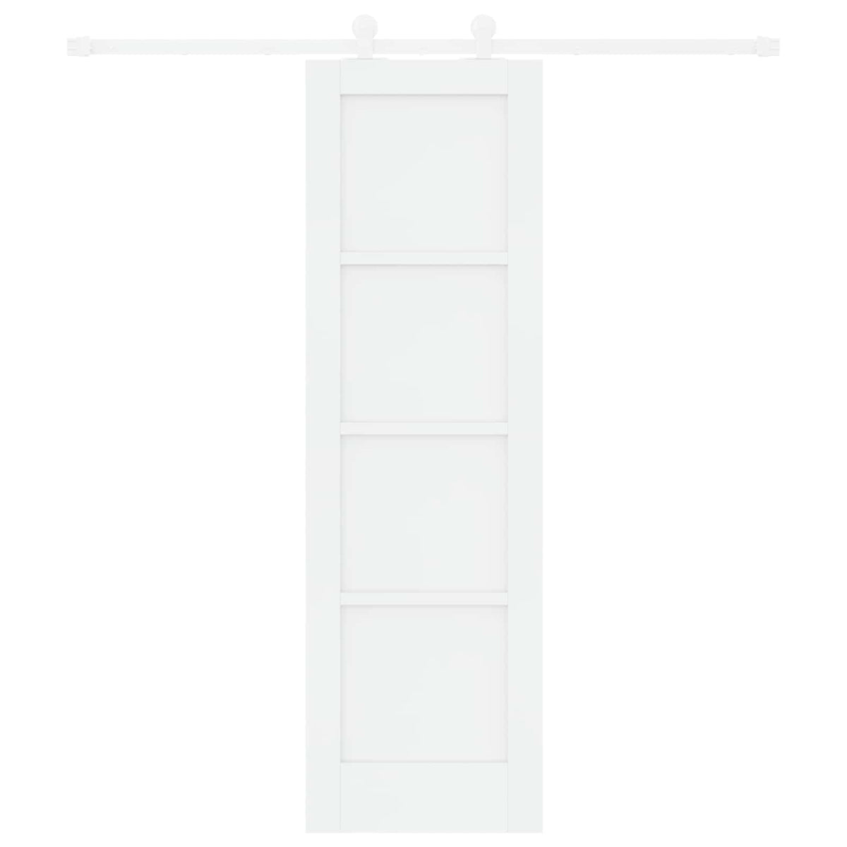 Slankios durys 61 x 198,5 cm Apdirbta mediena Balta