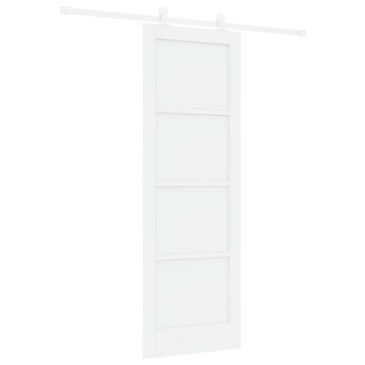 Slankios durys 73,5 x 211 cm Apdirbta mediena Balta