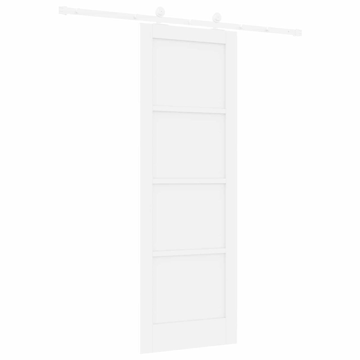 Slankios durys 73,5 x 211 cm Apdirbta mediena Balta