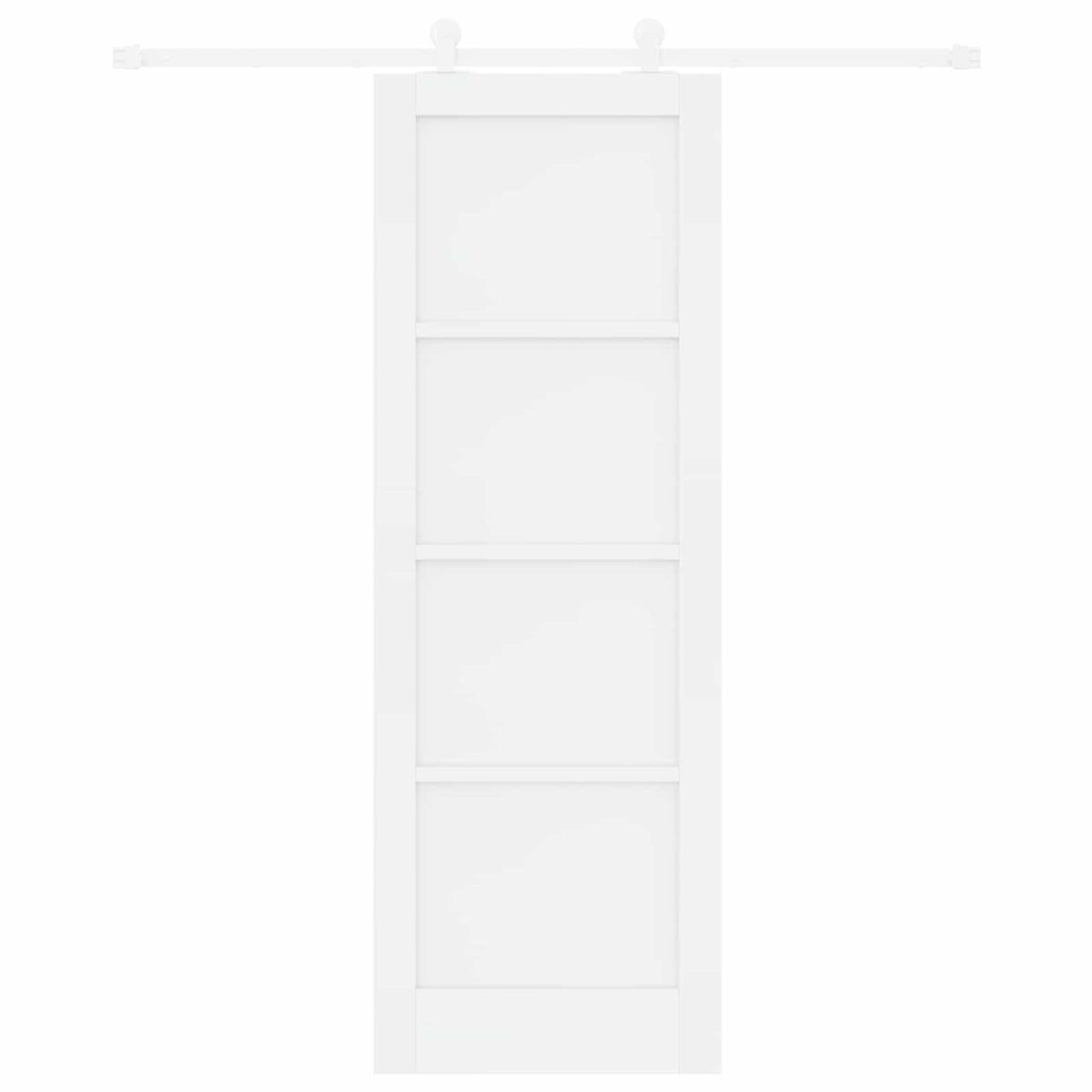 Slankios durys 73,5 x 211 cm Apdirbta mediena Balta