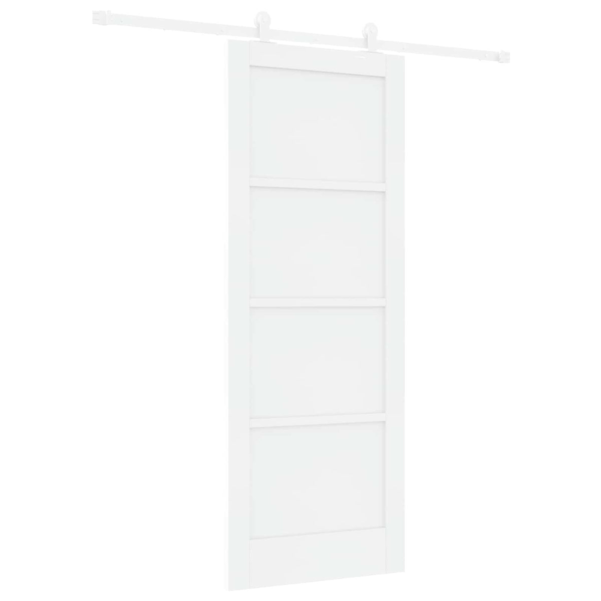 Slankios durys 78 x 202 cm Apdirbta mediena Balta