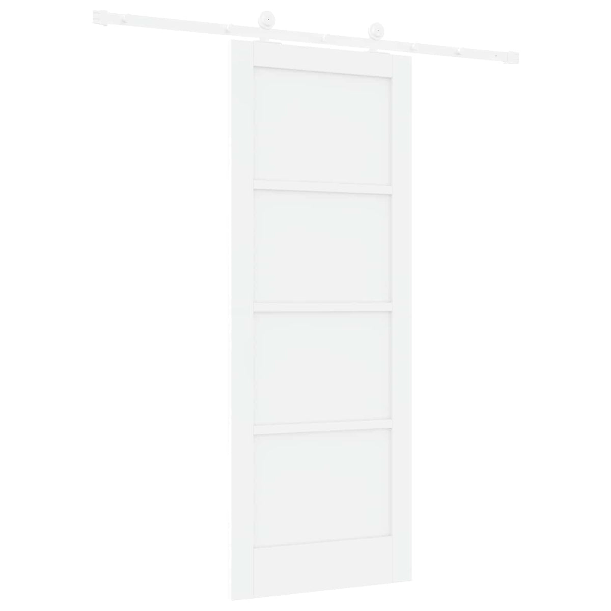 Slankios durys 78 x 202 cm Apdirbta mediena Balta