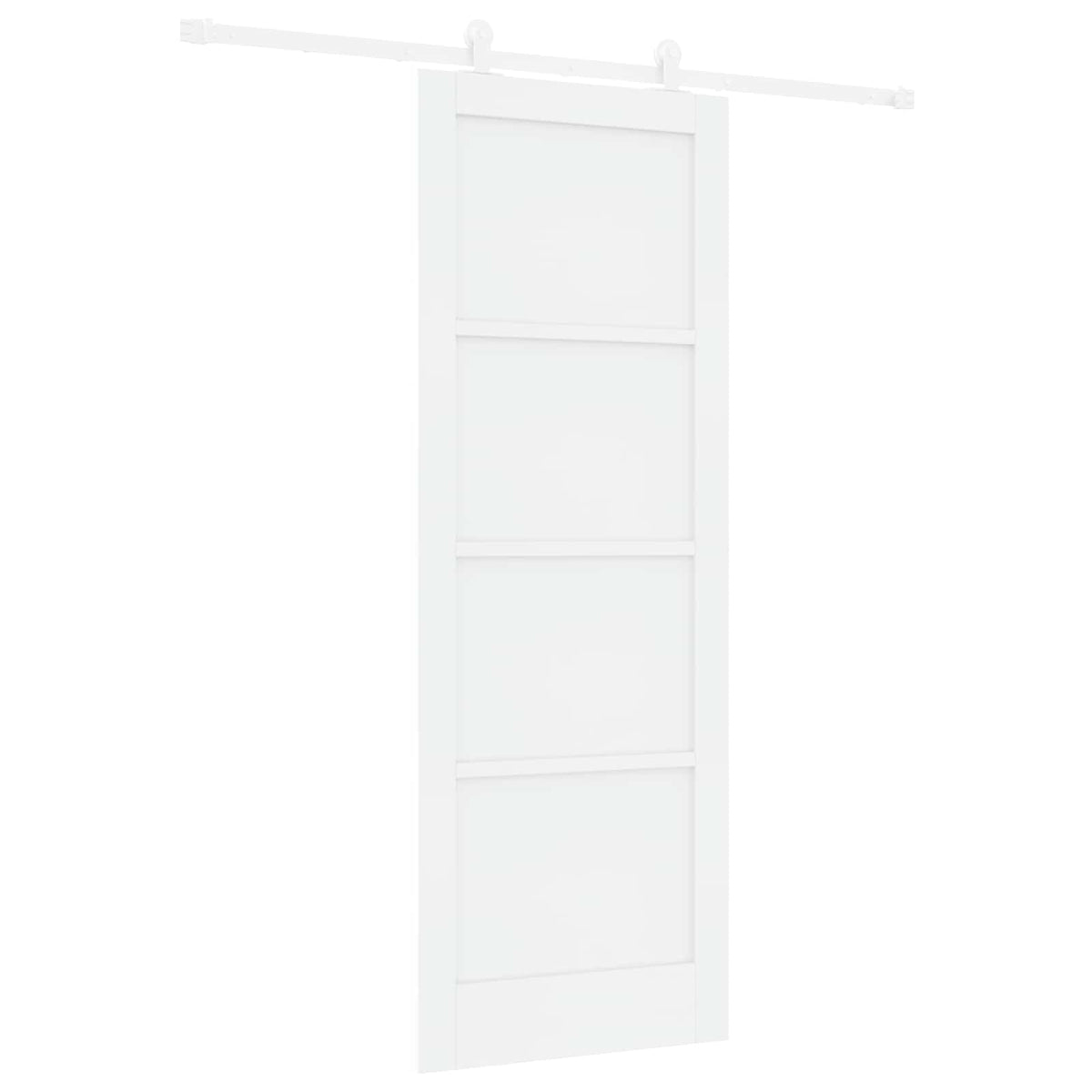 Slankios durys 78 x 211 cm Apdirbta mediena Balta