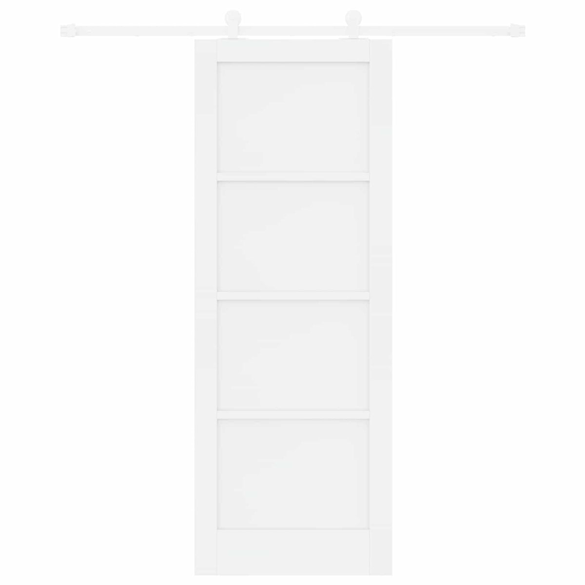 Slankios durys 78 x 211 cm Apdirbta mediena Balta