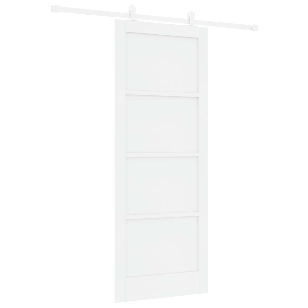 Slankios durys 83 x 211 cm Apdirbta mediena Balta