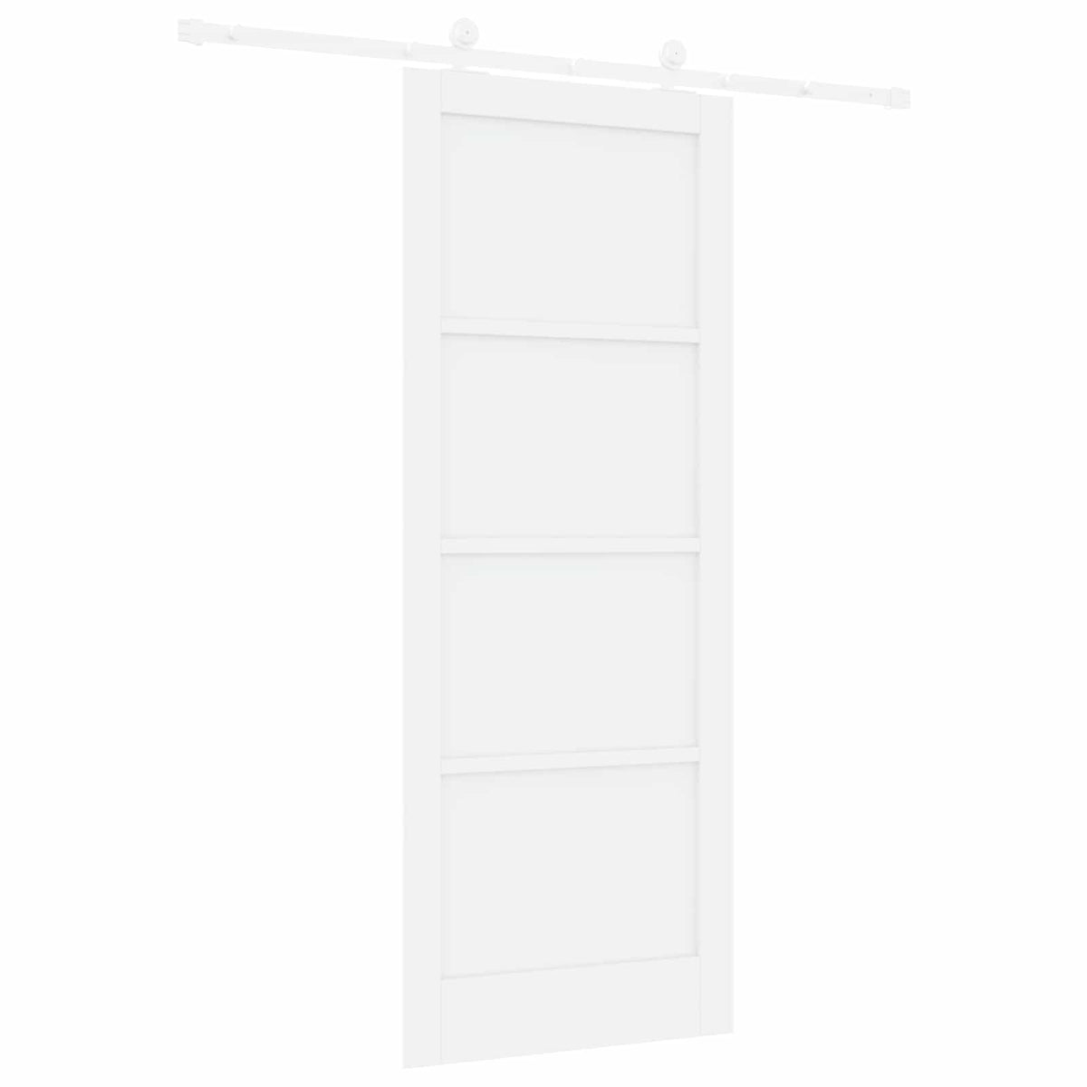 Slankios durys 83 x 211 cm Apdirbta mediena Balta