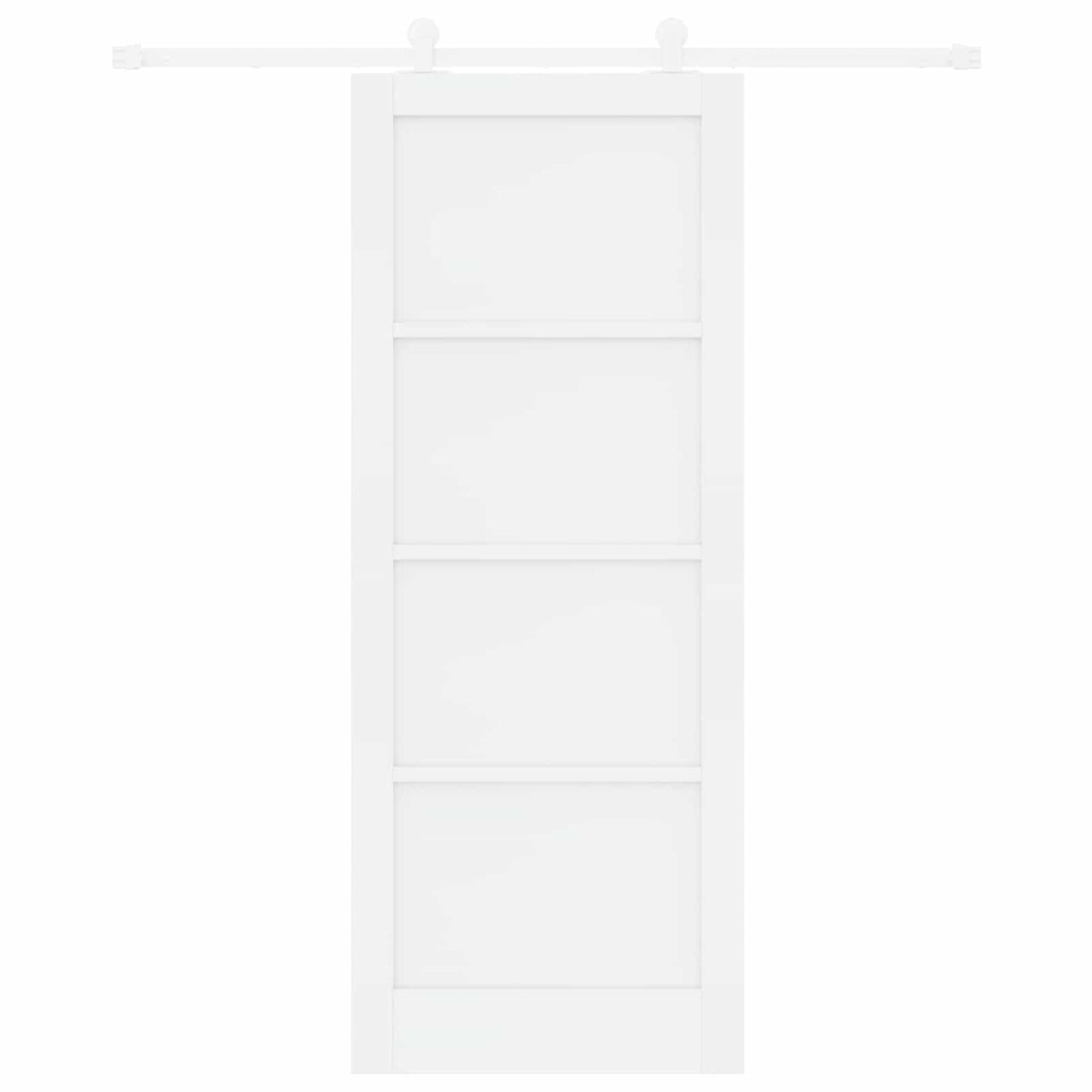 Slankios durys 83 x 211 cm Apdirbta mediena Balta